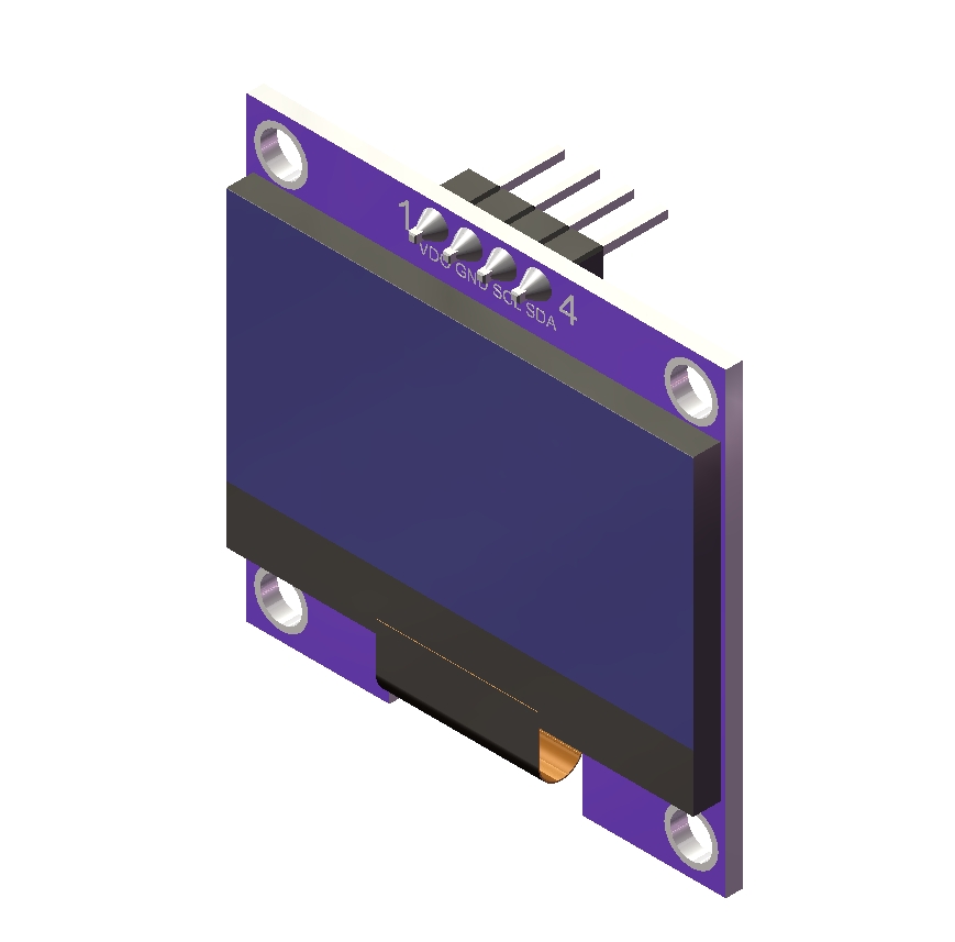 036-OLED-OLED SSD1306 128x64 i2c STEP