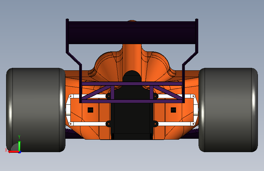 042-F1赛车-STEP 背面视图