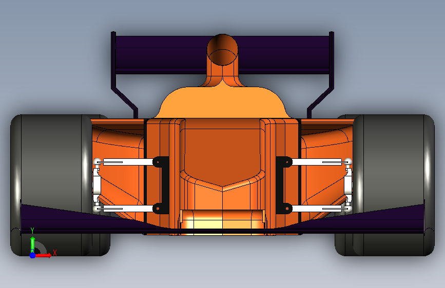 042-F1赛车-STEP 正面视图