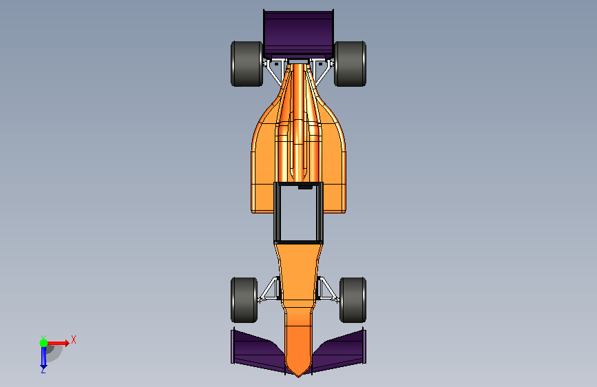 042-F1赛车-STEP 俯视图