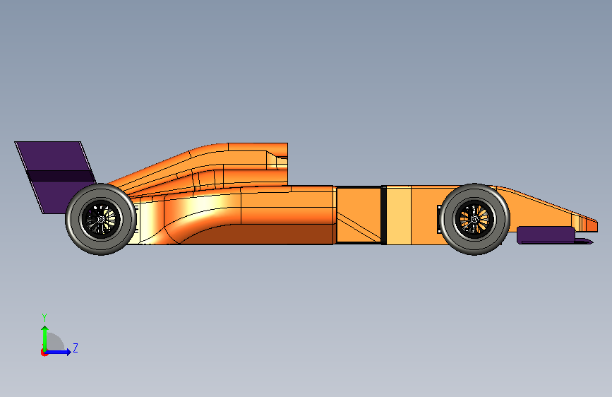042-F1赛车-STEP 左侧视图