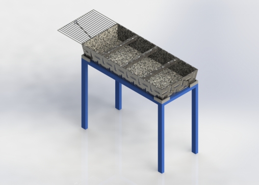 物料斗3D模型图
