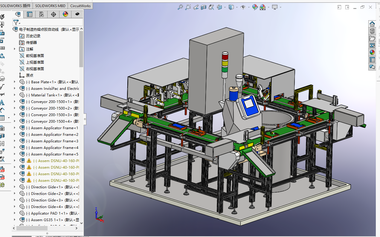 电子制造热熔点胶焊接自动生产线