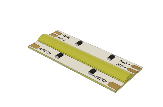 032-LED灯条-24v 双白 LED COB 条 STEP