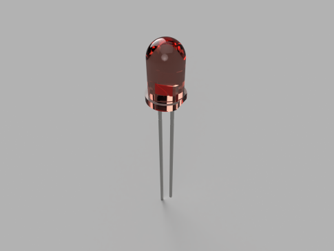 012-LED直插-LED，5mm，红色 STEP