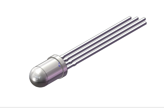 019-LED直插-RGB LED 1.3mm 节距 穿孔 SW STEP