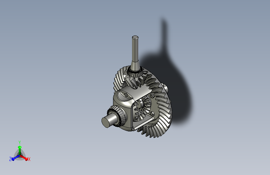 开放式差速器CATIA STP IGS