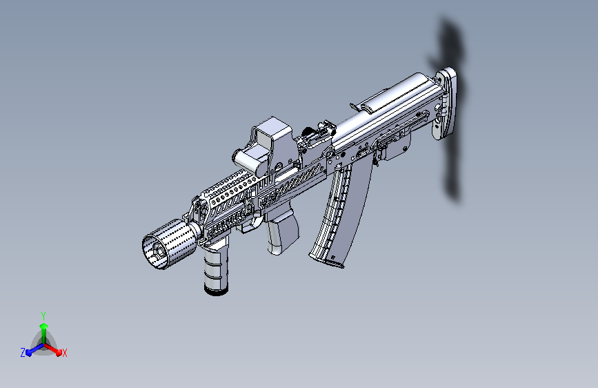 AK105无托步枪