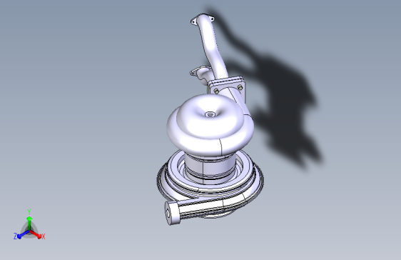 涡轮增压器12 CATIA
