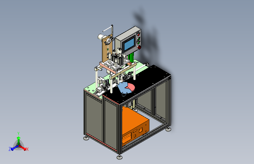 N95半自动旋转焊带机3D