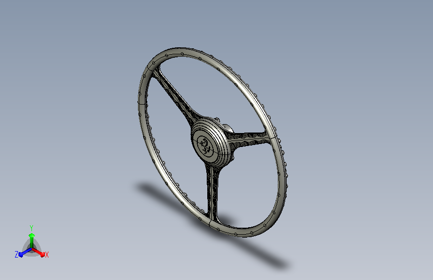 法拉利方向盘  STP STL DWG