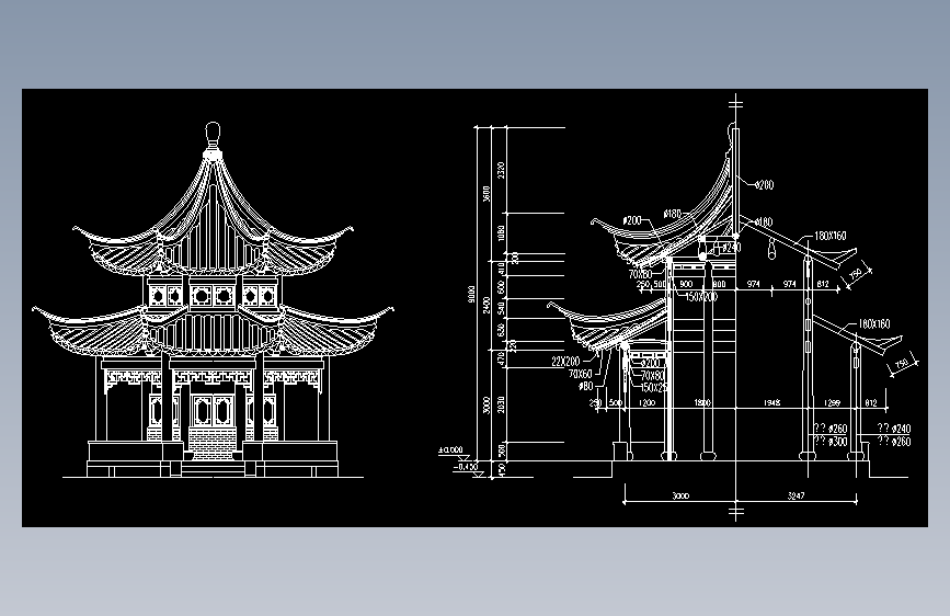 其它古建筑方案CAD
