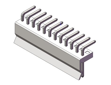 196-JST接口-CH THRU (R)12PIN 3.96MM STEP