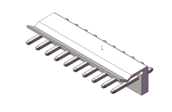 205-JST接口-CH THRU (V)10PIN 3.96MM STEP