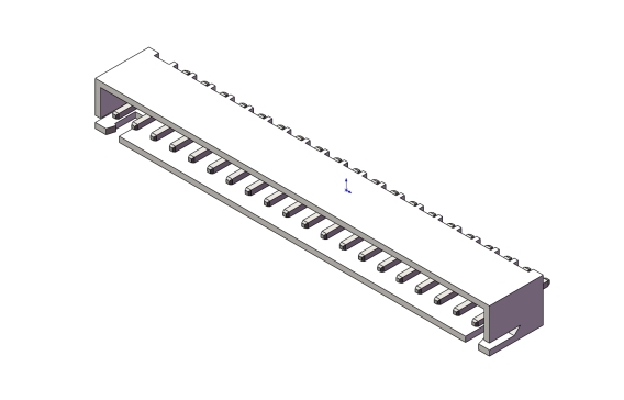 317-JST接口-XH THRU(V) 20PIN 2.54MM STEP