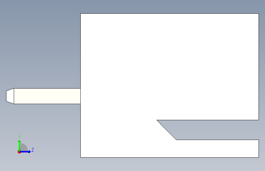 319-JST接口-XH THRU(V) 3PIN 2.54MM STEP 左侧视图
