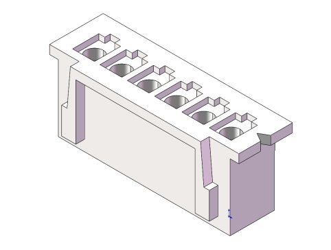354-JST接口-XH-F-06-PIN STEP