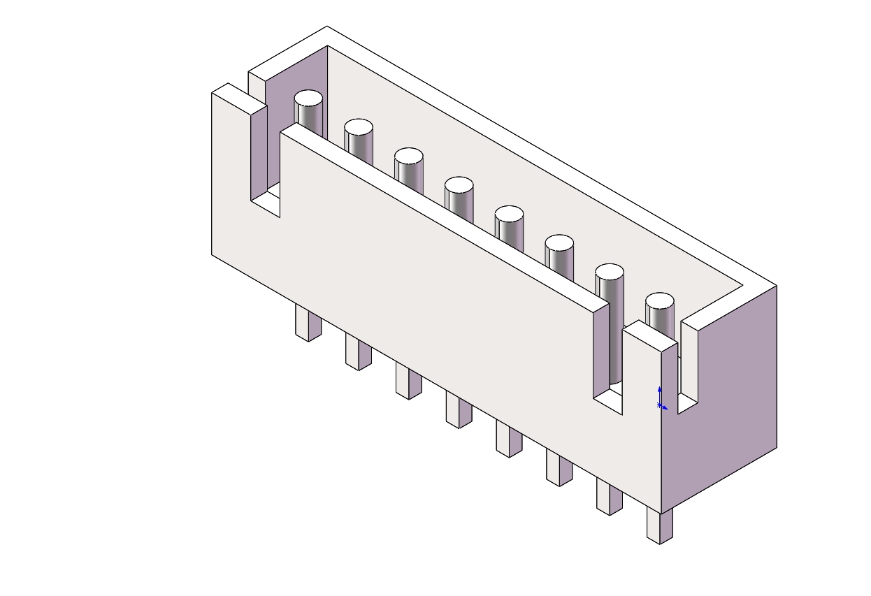 387-JST接口-XH-M-ST-08-PIN STEP