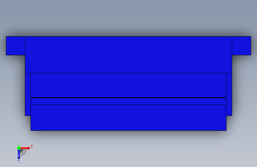 446-JST接口-SHR-10V-S-B STEP 俯视图