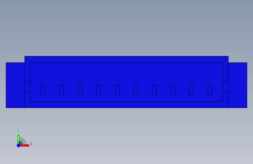 446-JST接口-SHR-10V-S-B STEP 正面视图