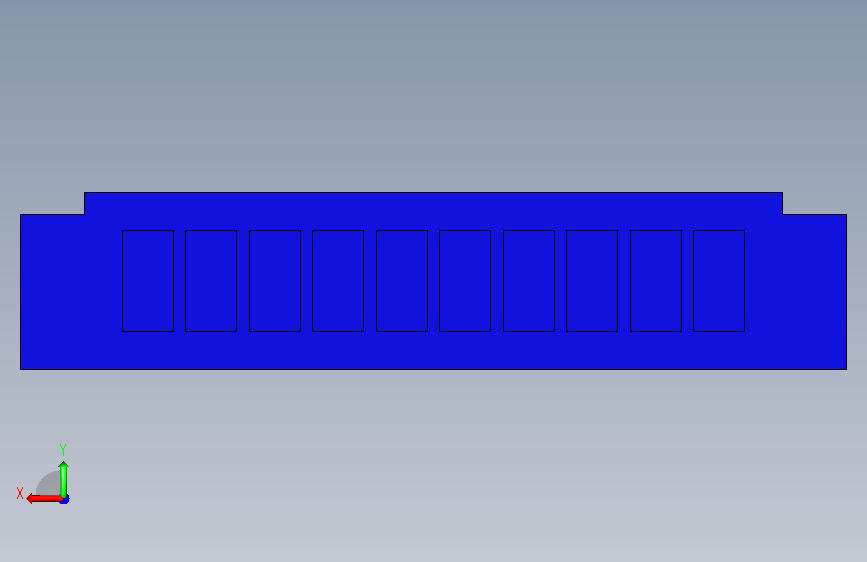 446-JST接口-SHR-10V-S-B STEP 背面视图