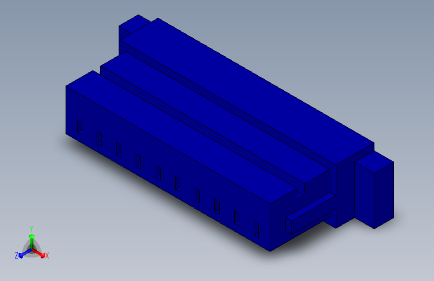 446-JST接口-SHR-10V-S-B STEP 主视图
