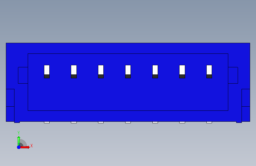 458-JST接口-SM07B-SRSS-TB STEP 正面视图