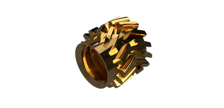 001-黄铜嵌件-M2.5 3.5mm x 3mm STEP