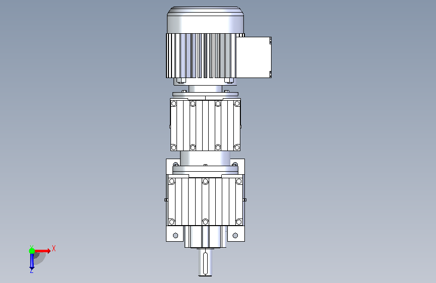 SEW赛威传动_R27R17DT71D 俯视图