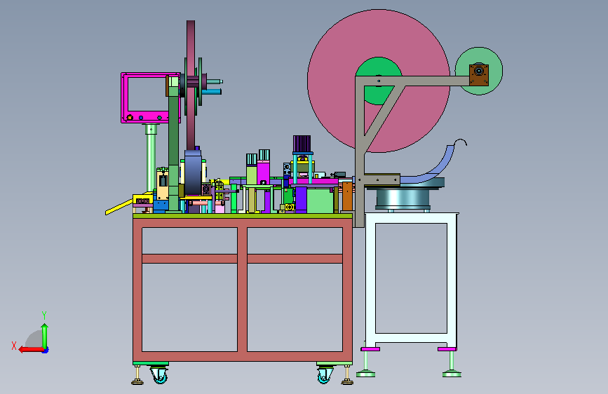 快充接口高速插针装配设备 背面视图