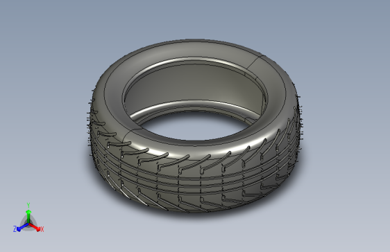 带轮毂的轮胎 CATIA UG