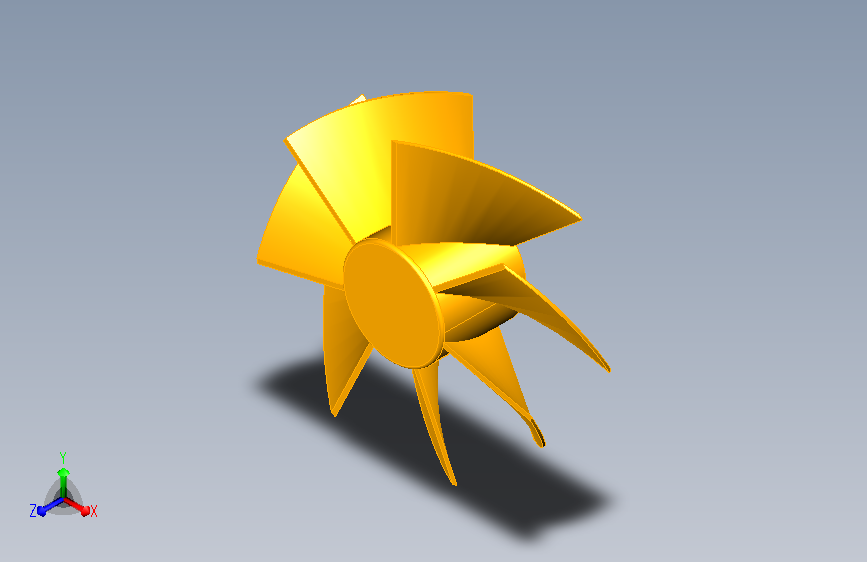 流体动力学应用的3d曲线叶片泵  STP