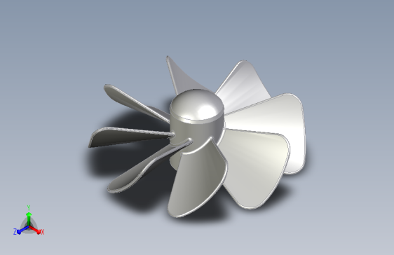 风扇叶片3 inventor