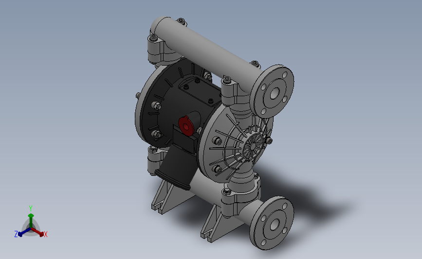 RV25气动隔膜泵（塑料）[RVA-72111-F]_SOLIDWORKS 2018_模型图纸下载 – 懒石网