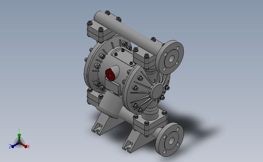 RV25新型全PP气动隔膜泵（法兰）[RVA-72111-F]_SOLIDWORKS 2018_模型图纸下载 – 懒石网