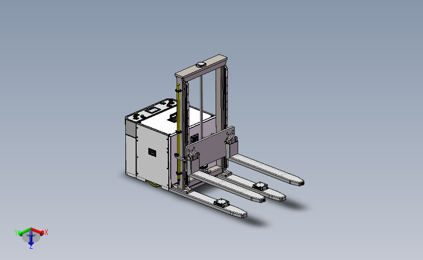 叉车式AGV 3D设计模型