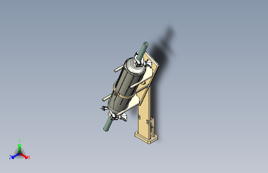 A0009937-过滤测试倾斜框架用于将10英寸Millipore滤器倾斜45度进行泄漏测试