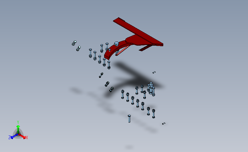 带 2 个犁沟的模块化犁catia