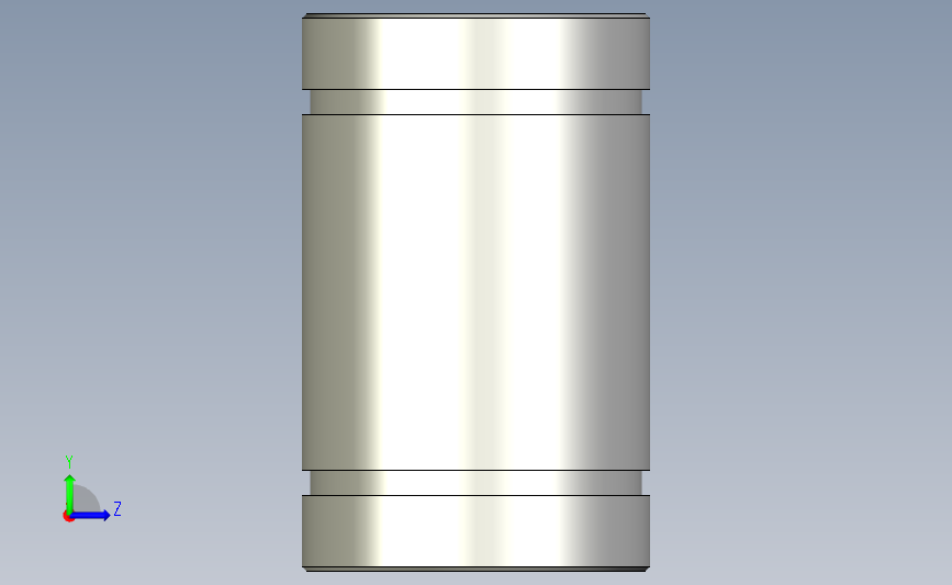 lm8uu联轴器 左侧视图