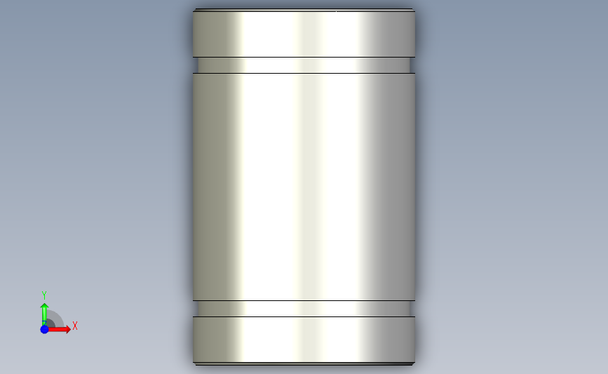 lm8uu联轴器 正面视图