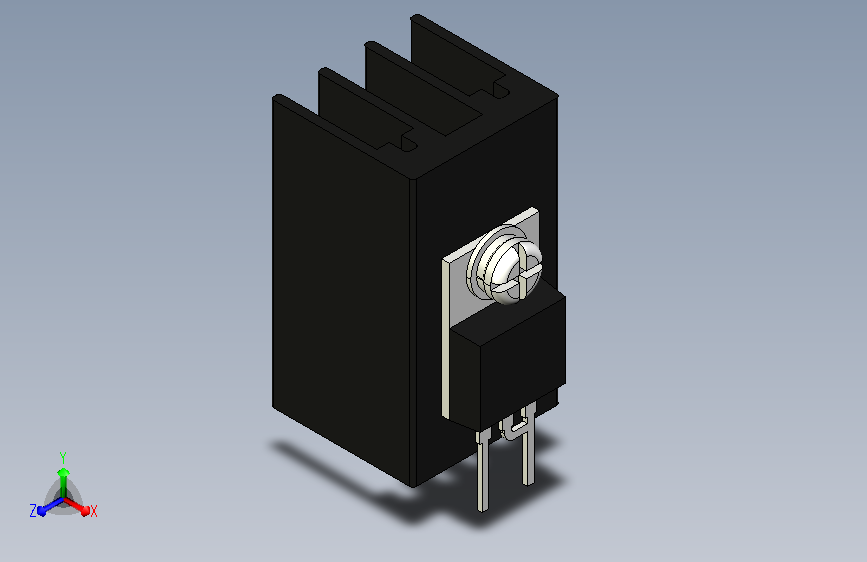 Diode unidentified with heat sink.STEP_二极管未与散热器识别_。