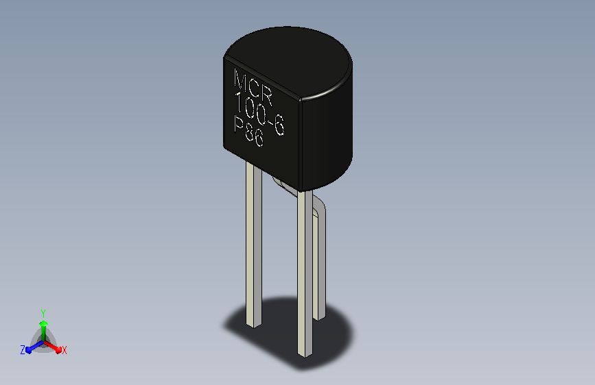 Transistor MCR 100-6.STEP_晶体管 MCR 100-6_.