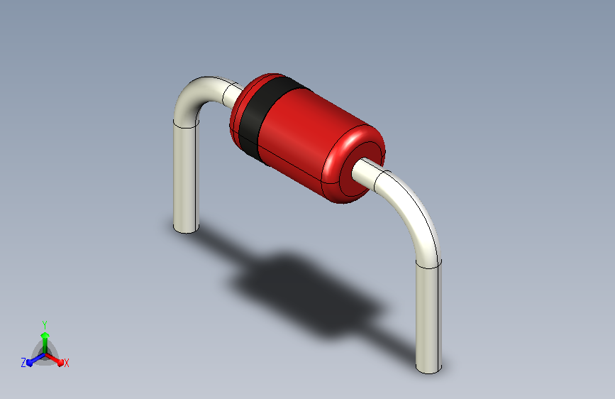 Zener Diode unidentified through hole.STEP_齐纳二极管 通孔未识别_ .