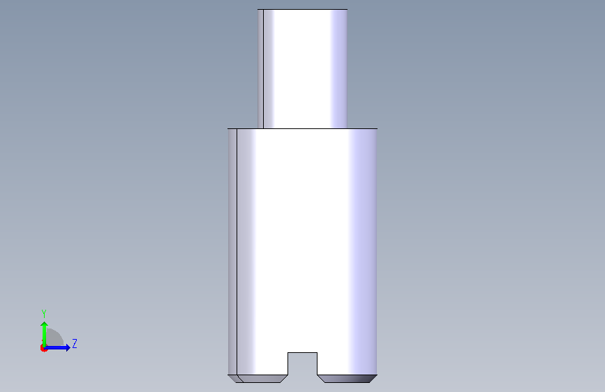 13.ANGLE BRACKET PIVOT PIN.CATPart_13. 角度符号枢轴销。CATPart 左侧视图