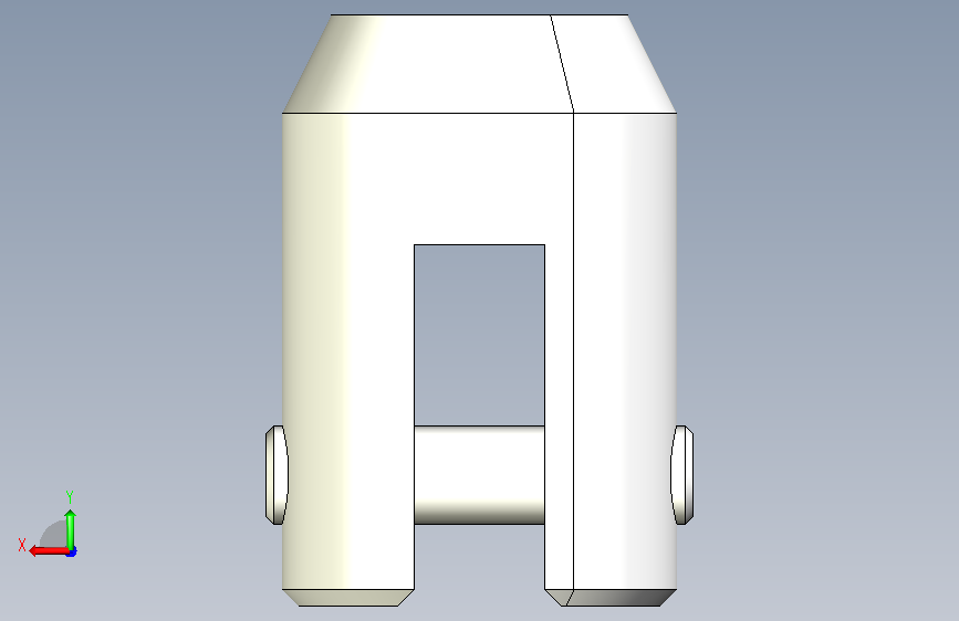 34.VALVE STEM CONNNECTOR.CATPart_34.阀杆连接器.CATPart 背面视图