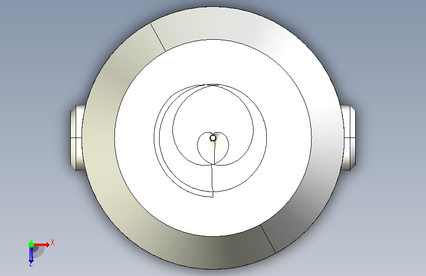 34.VALVE STEM CONNNECTOR.CATPart_34.阀杆连接器.CATPart 俯视图