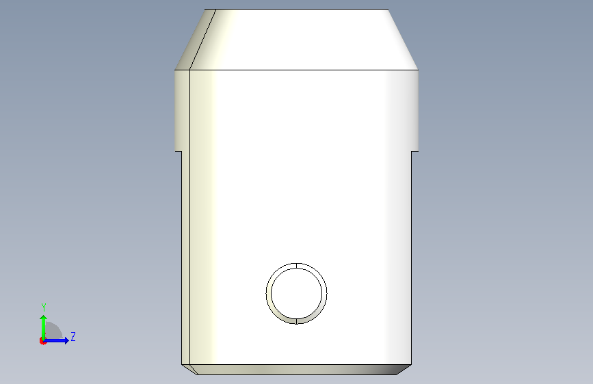 34.VALVE STEM CONNNECTOR.CATPart_34.阀杆连接器.CATPart 左侧视图