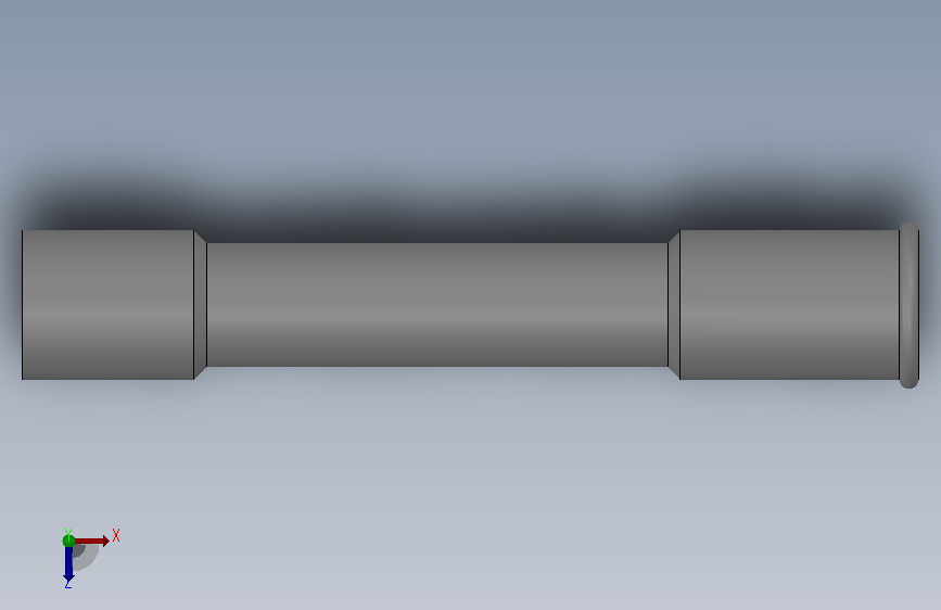 Governor Shaft.SLDPRT_调速器轴 俯视图