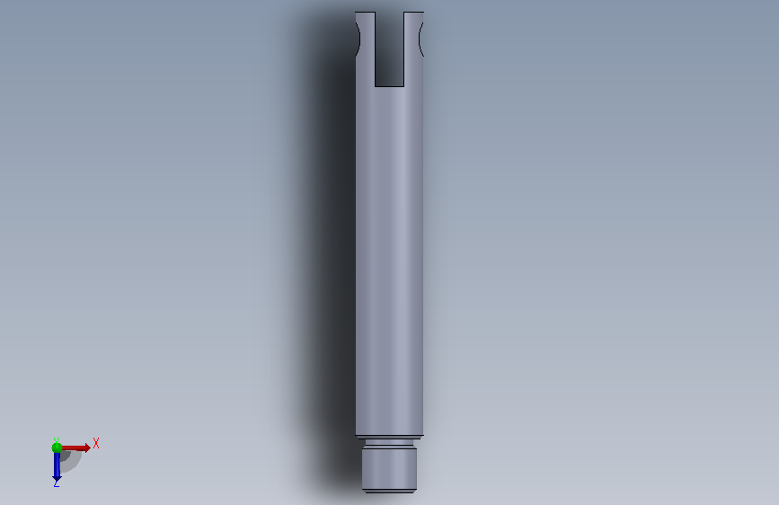 Piston Rod.SLDPRT_1_活塞杆_1 俯视图