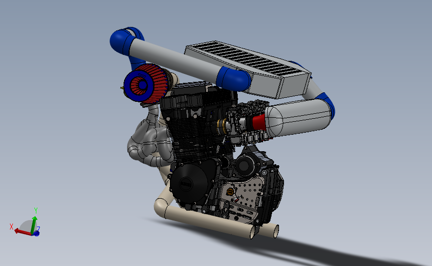 GSXR 1100 涡轮套件带冷却sw